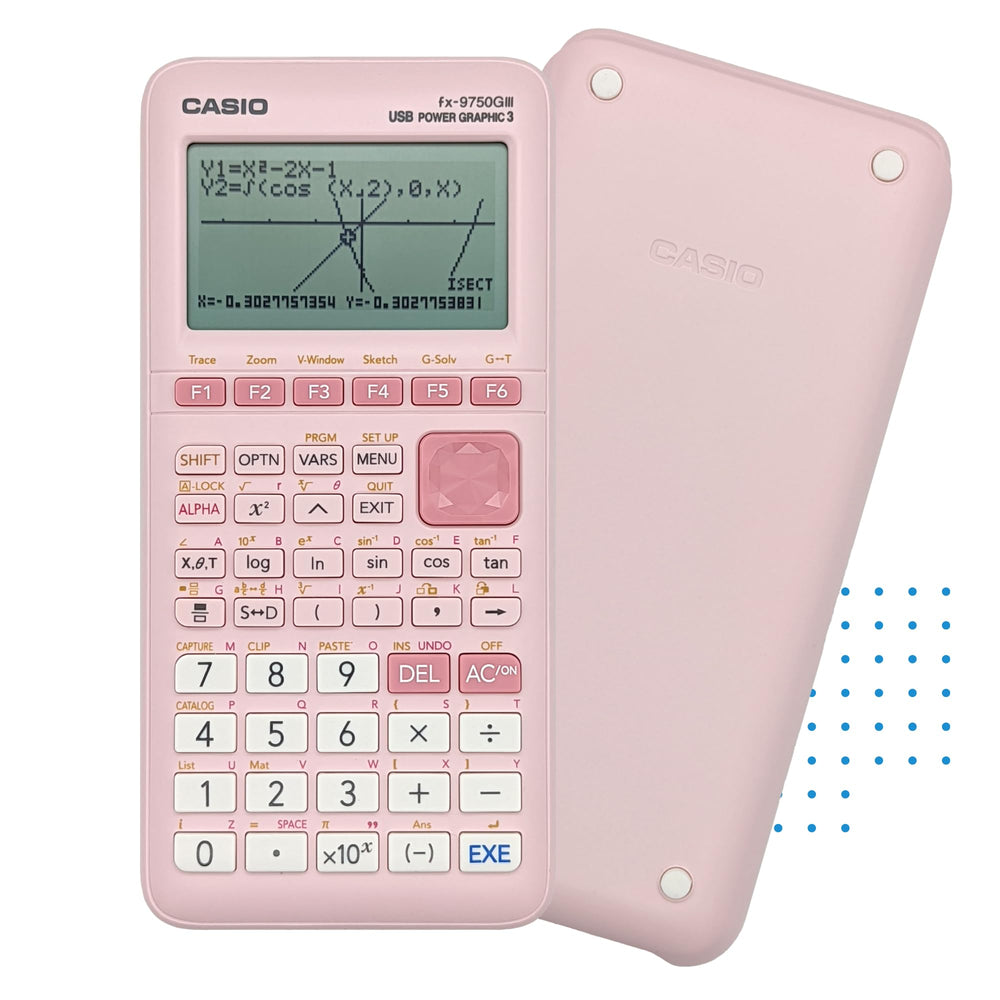 Casio fx-9750GIII Natural Textbook Display close-up improving readability of equations