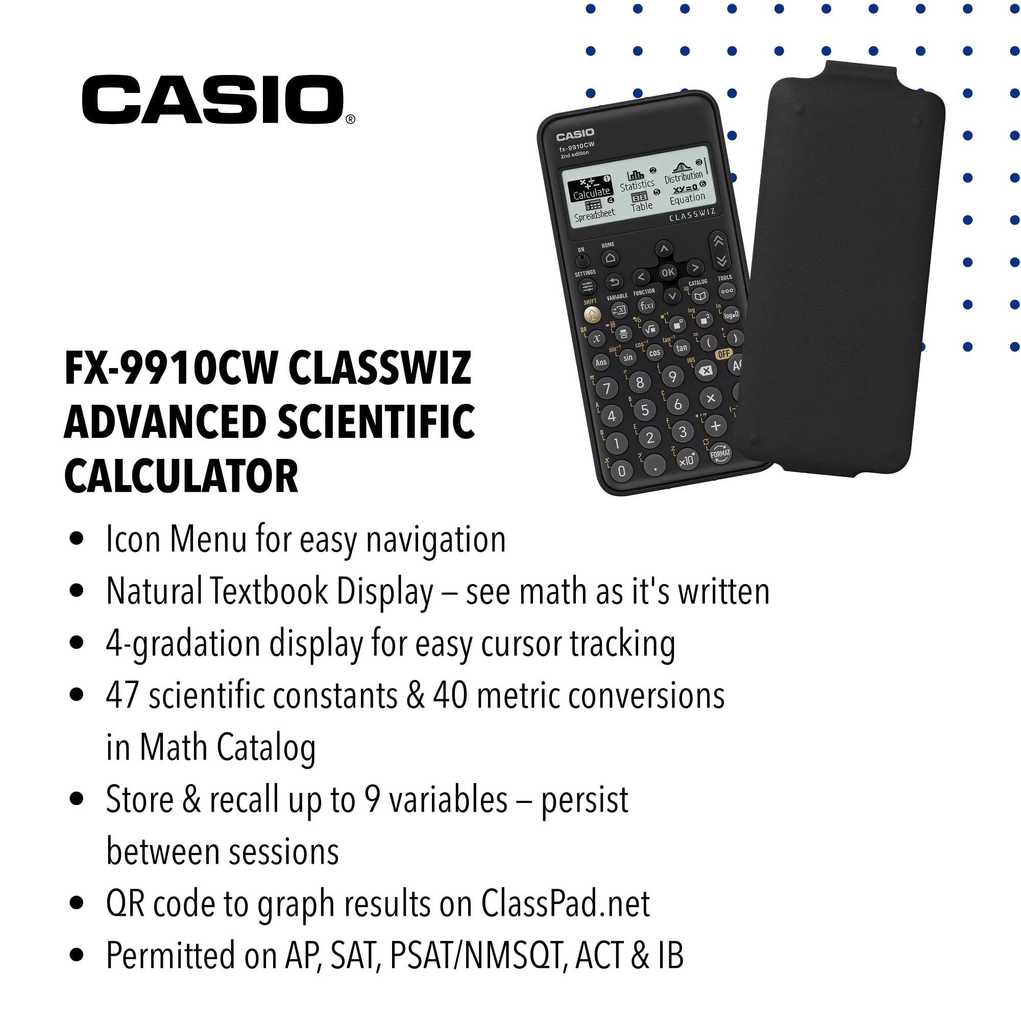 Casio back case showing durable housing for long-lasting field use