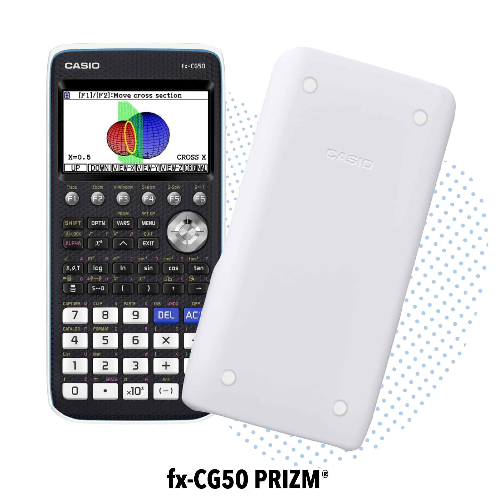 Casio Prizm screen with a 3D surface plotted to visualize multivariable functions clearly