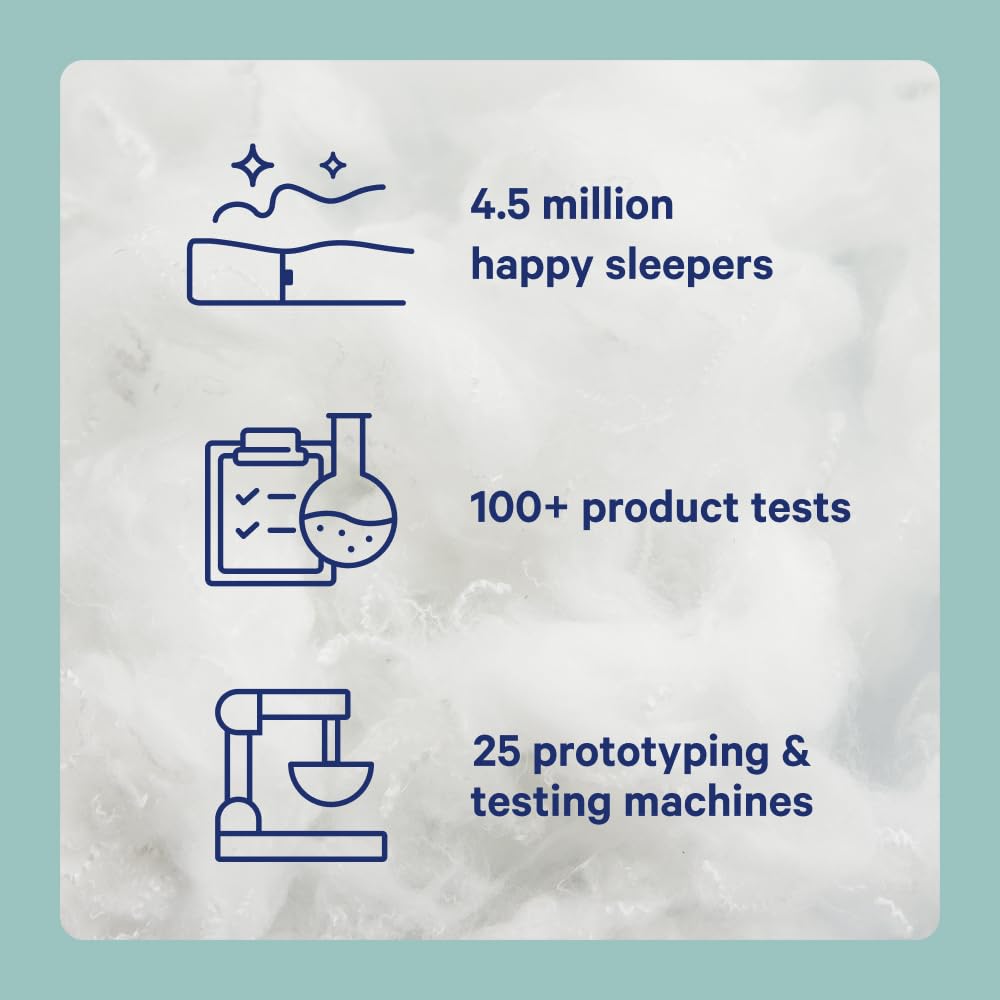 Casper pillow care and label detail highlighting easy maintenance benefit