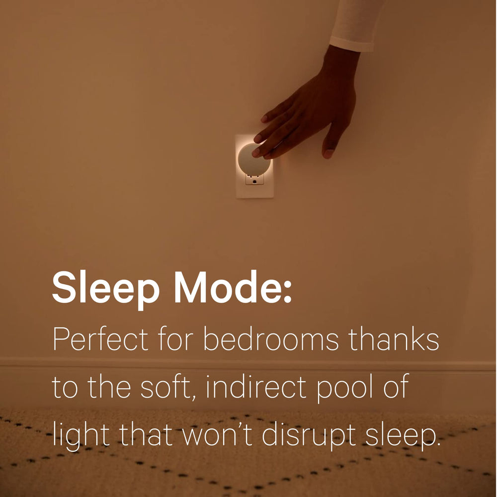 Casper Glow label and controls view showing mode switch for effortless use
