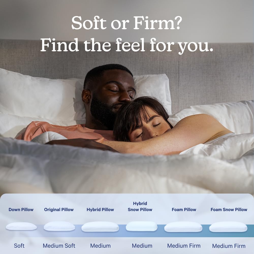 Casper demonstrating side-sleep support for improved neck alignment