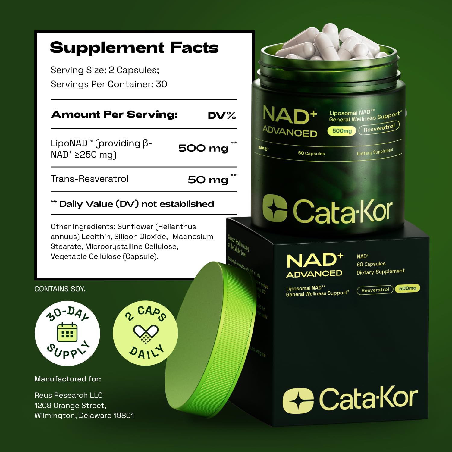 Cata-Kor ingredient sourcing display highlighting globally sourced materials