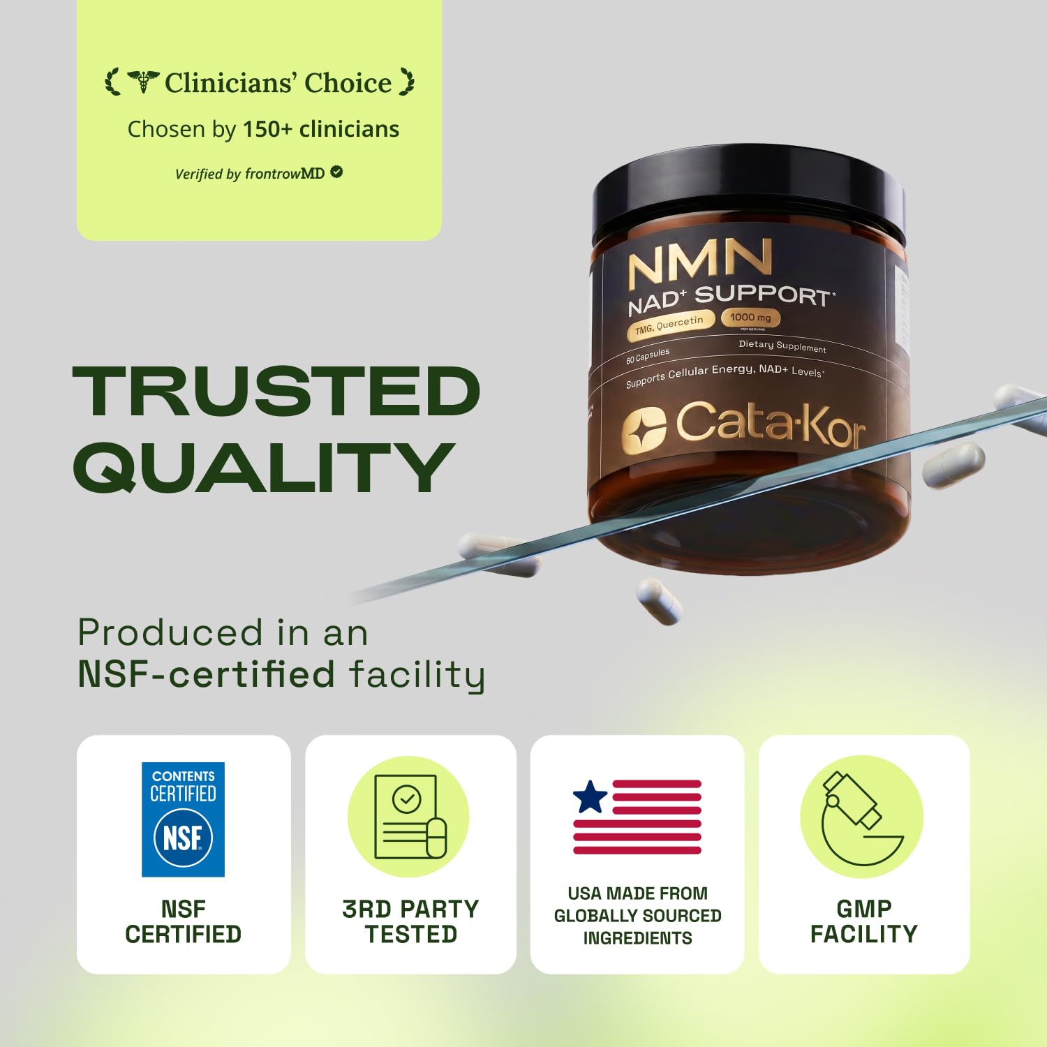 Cata-Kor ingredient powder texture close-up highlighting purity and mixability