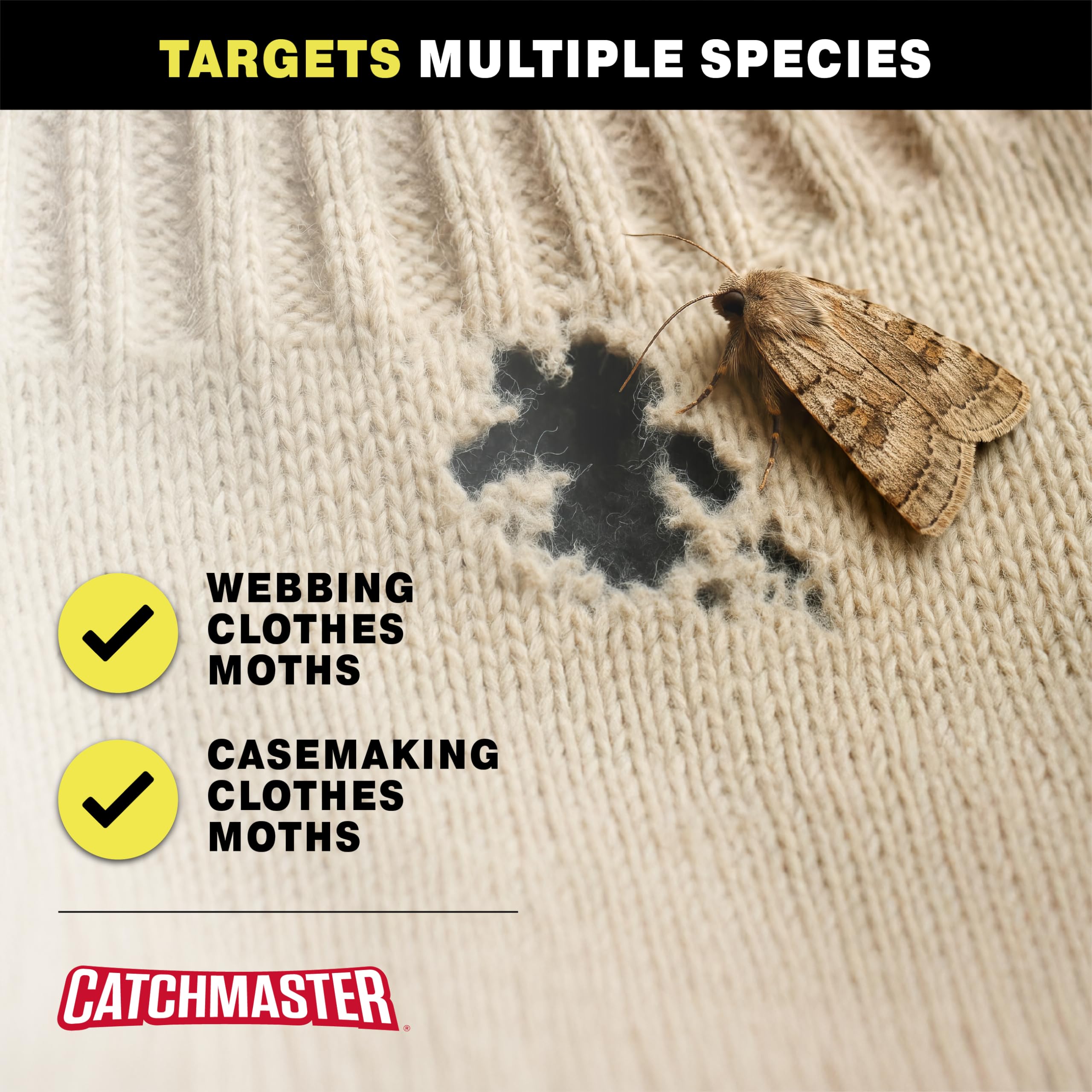 Catchmaster trap inside drawer with measuring scale showing compact size