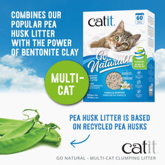 Catit close-up of pea-husk and clay granules highlighting smooth texture