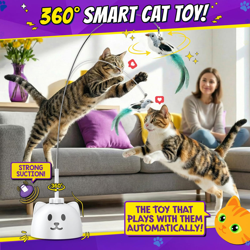 Catpick Joy close-up of the 8cm suction cup base providing secure placement and stability