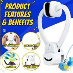 CATPICK motor underside showing controls and rechargeable convenience