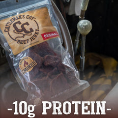 CATTLEMAN'S CUT open resealable bag demonstrating convenience and freshness
