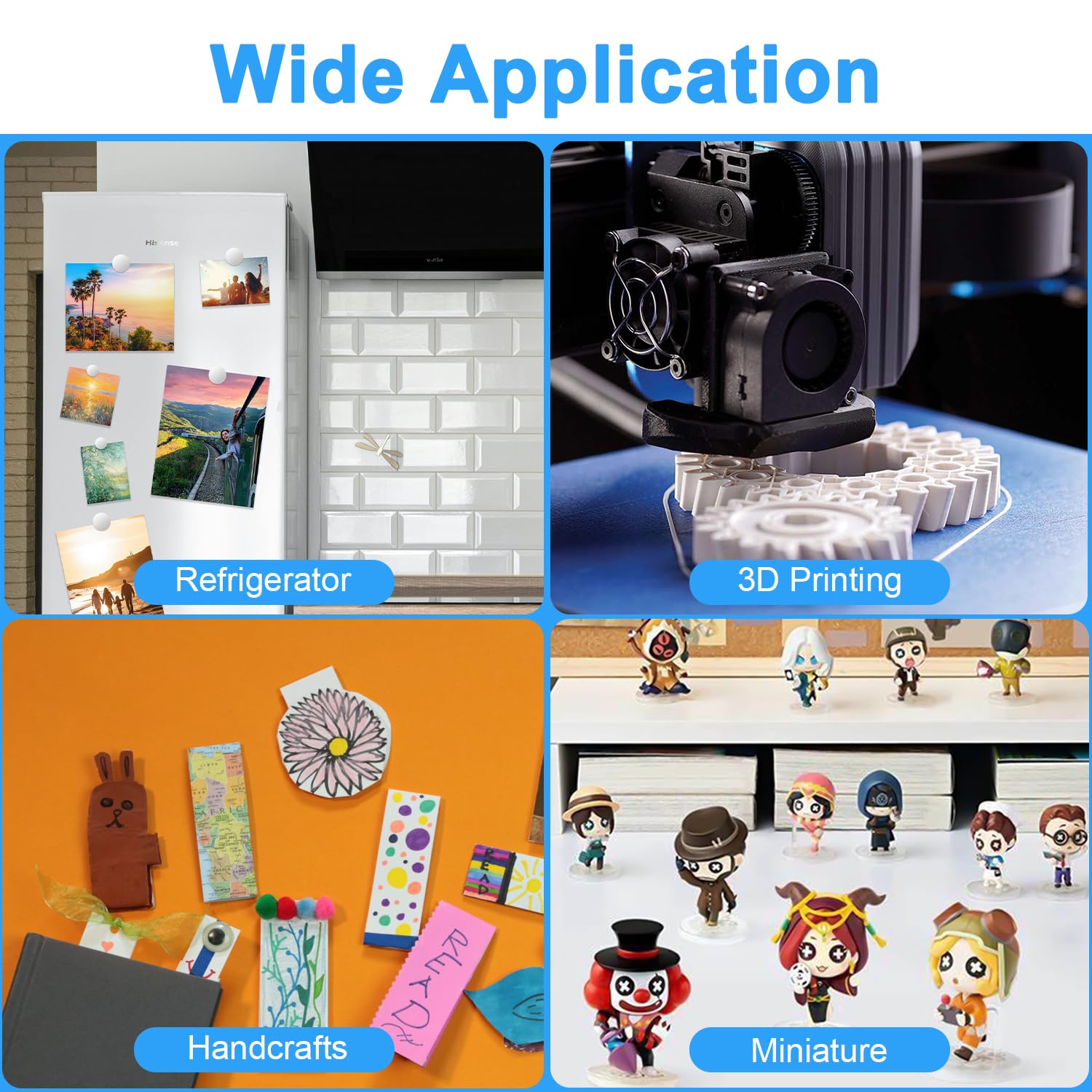 Caturledas holding photos on fridge demonstrating strong small magnet hold