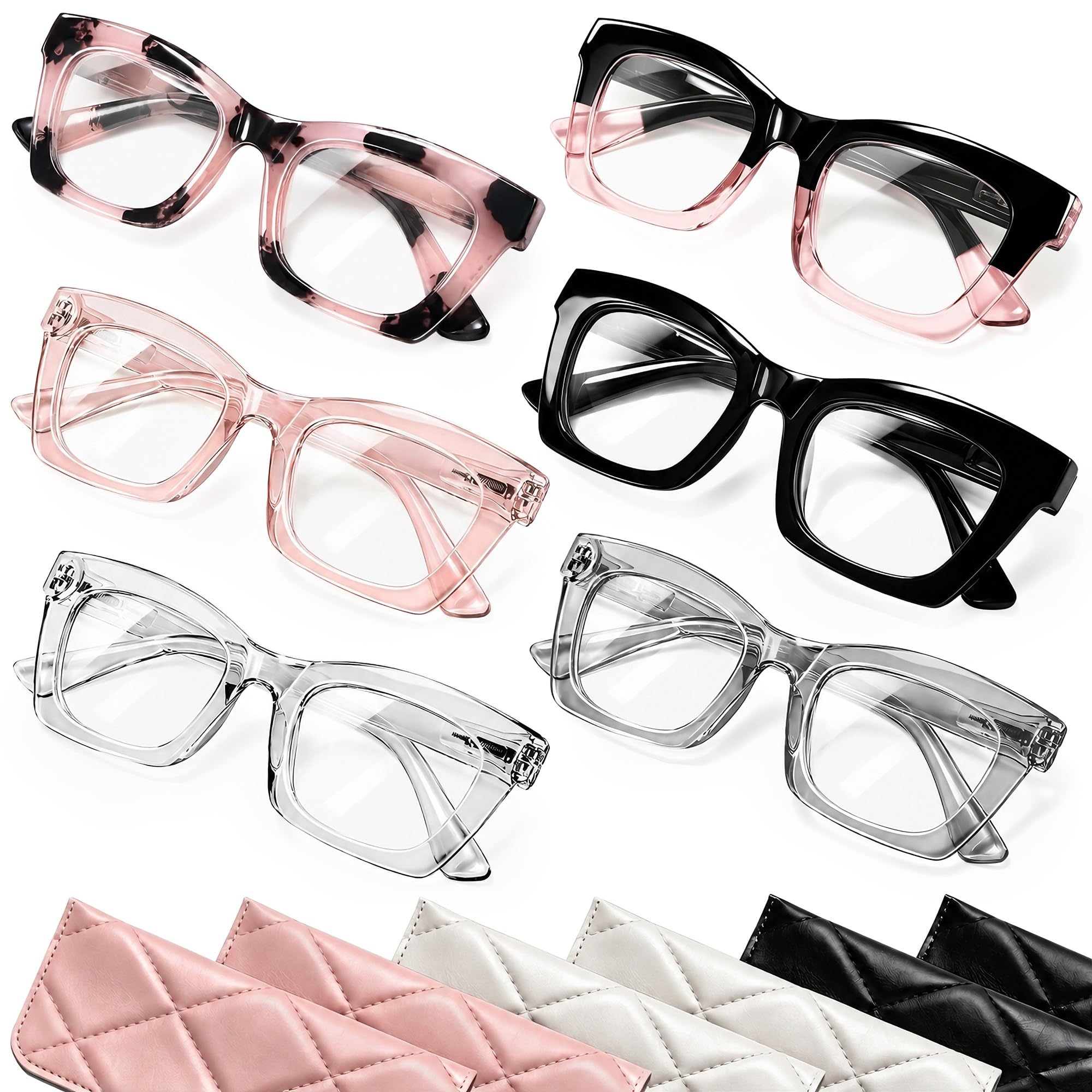 CCVOO front view of A1 Mix readers showing stylish frames and clear lenses for confident wear