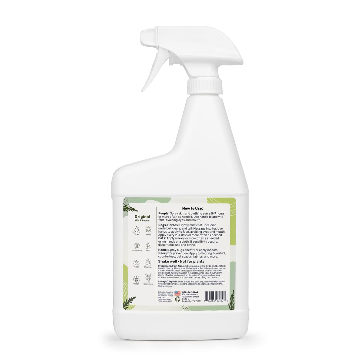 Cedarcide used in backyard patio setting to repel mosquitoes outdoors