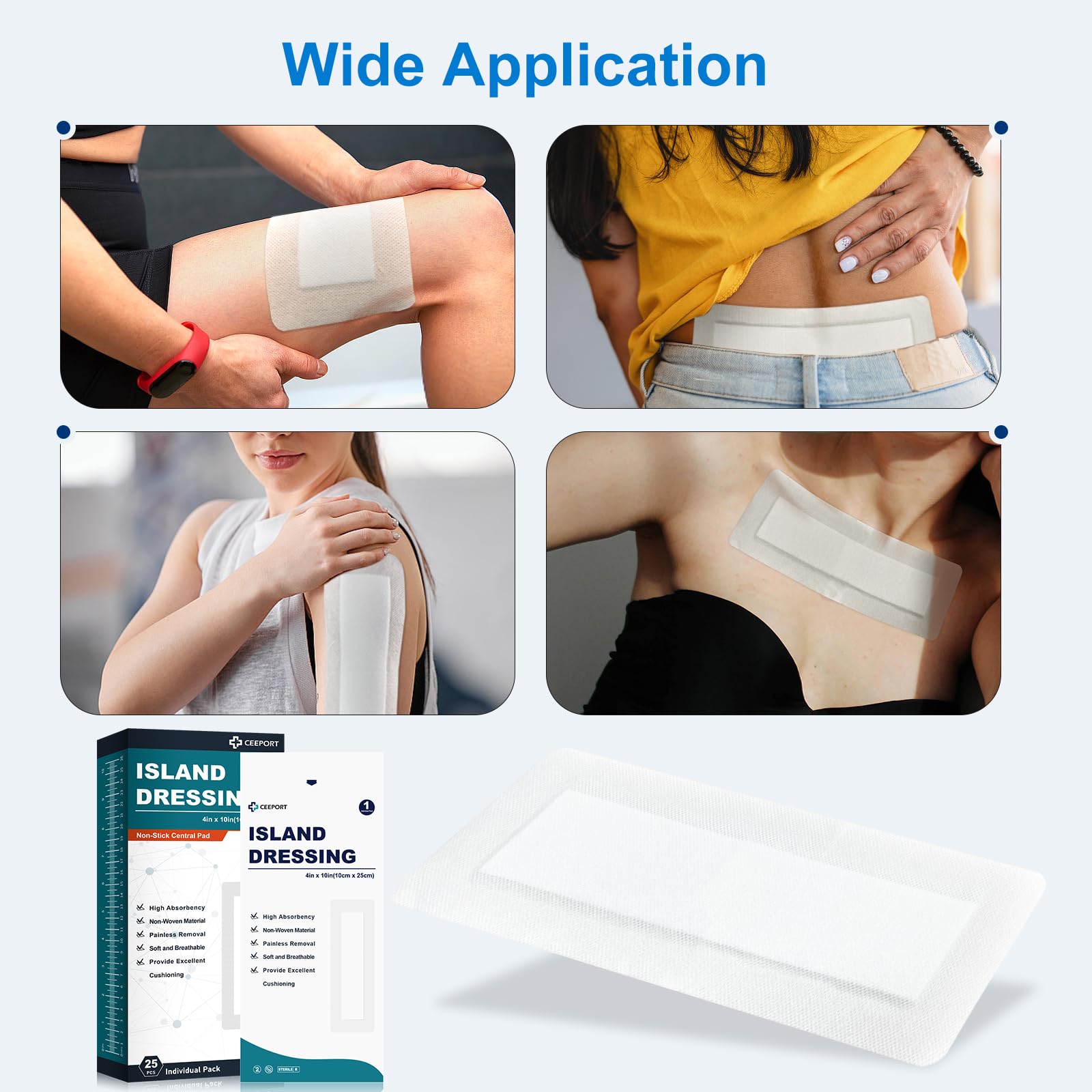 Ceeport individually wrapped dressing out of sterile pack for hygiene