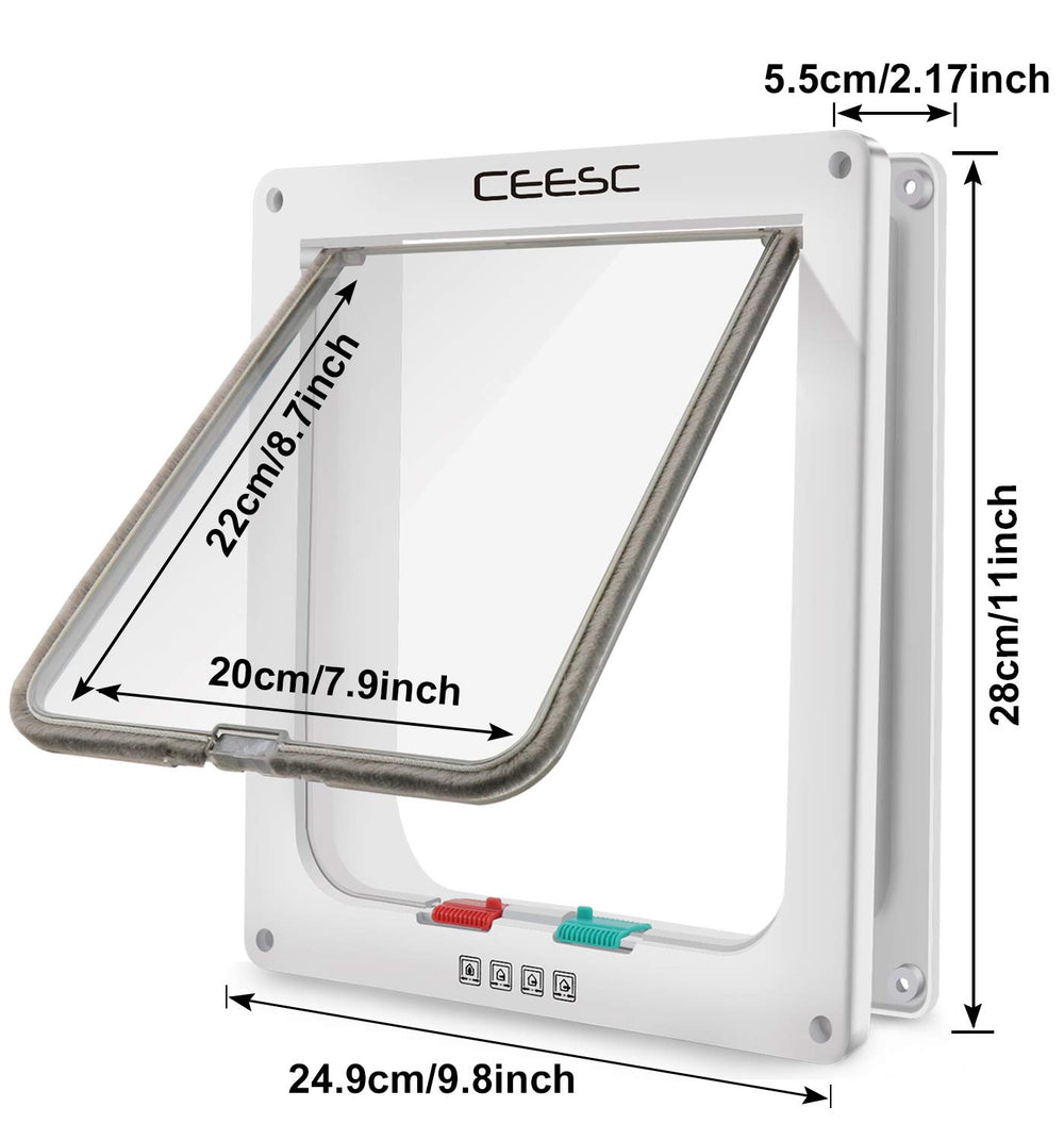CEESC installed in a wooden door, demonstrates easy DIY installation benefit