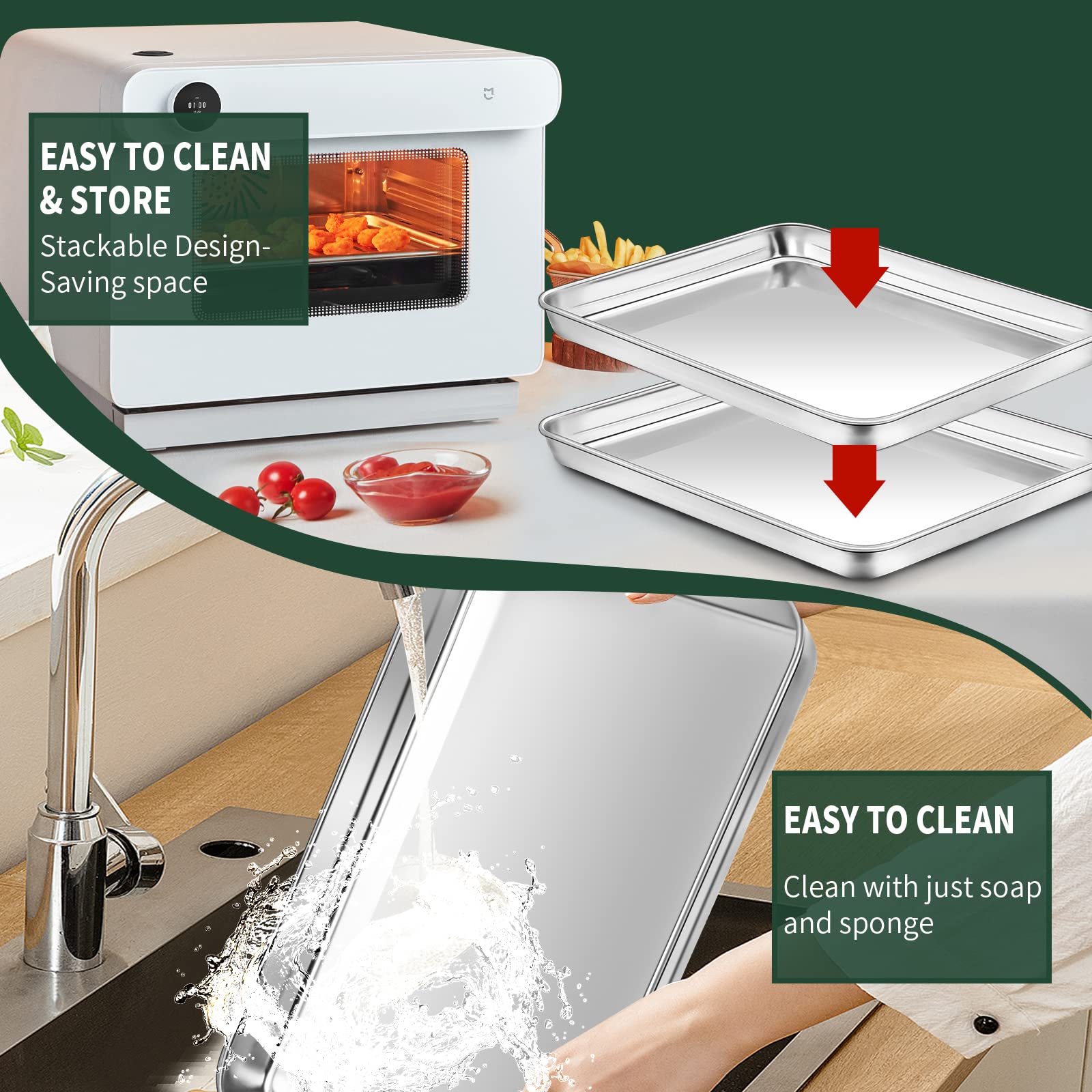 CEKEE cookies fresh on sheet showing reliable bake results and quick release