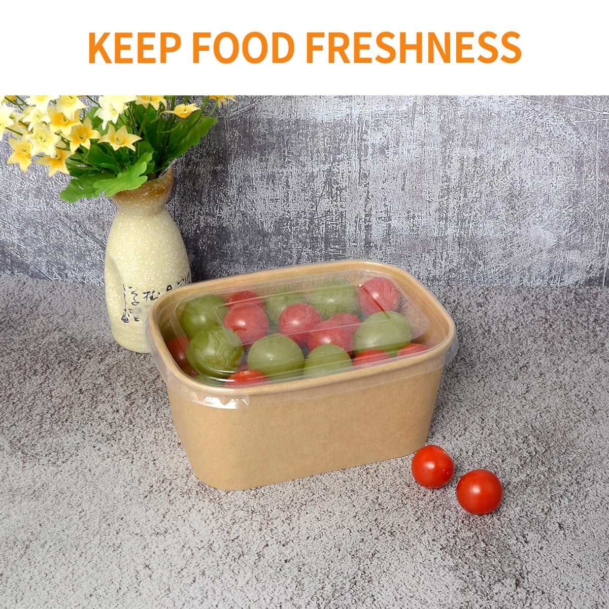 Celel in use with soup and sides showing leak-resistant holding