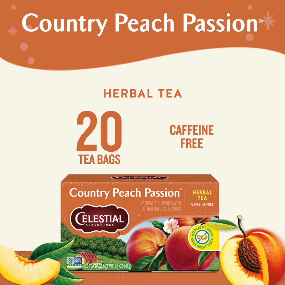 Close-up of Celestial Seasonings tea bag texture highlighting convenience