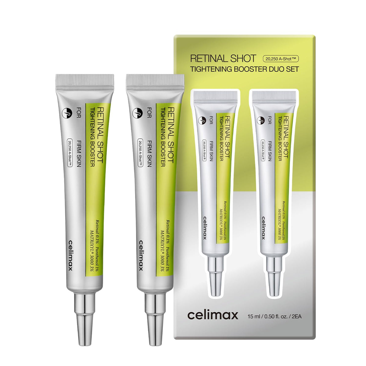 celimax duo front packaging showing vials and box for gifting benefit