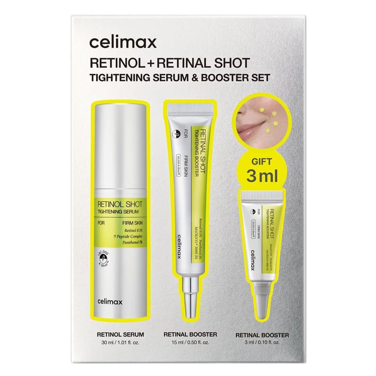 celimax Global Set front packaging showing full kit and benefits