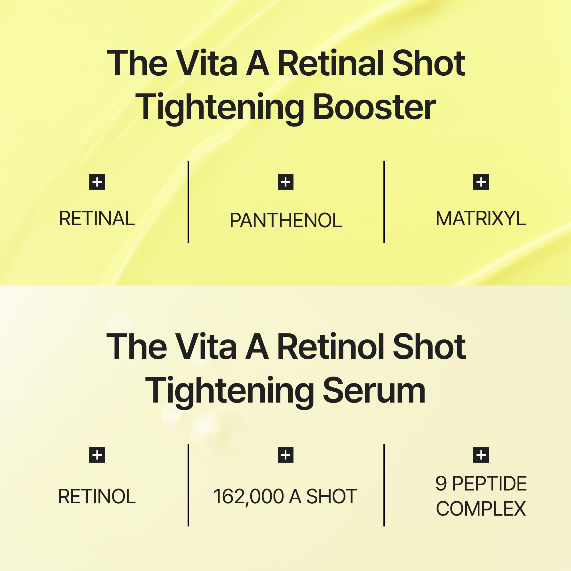 celimax label close-up highlighting peptides and retinal for visible refinement