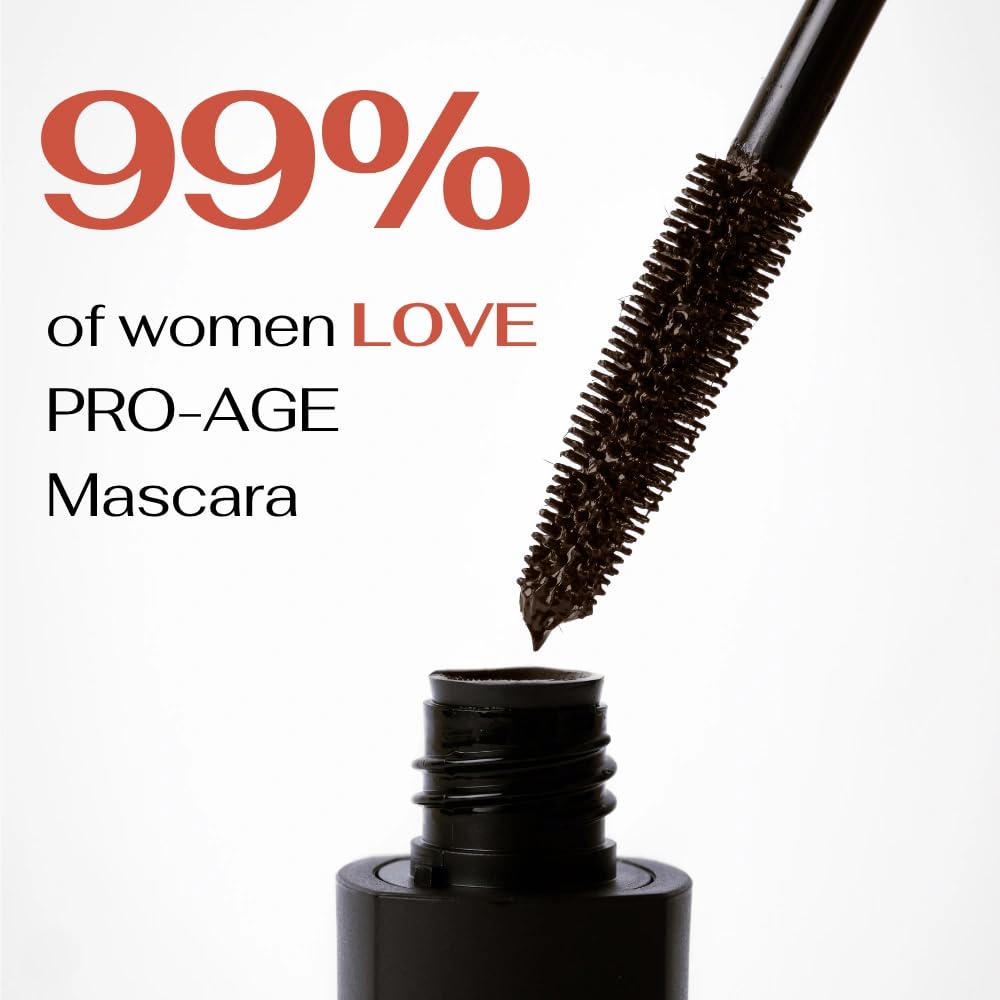 Cellmetics lifestyle image of older woman wearing mascara confidently
