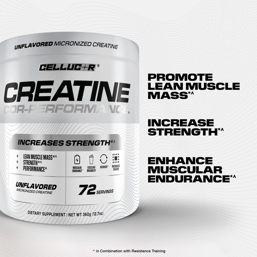Shaker bottle with Cellucor creatine mixed and ready to drink for quick fueling
