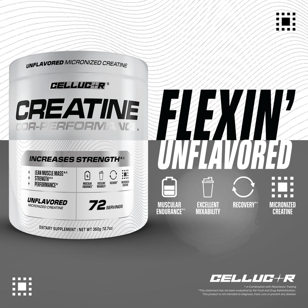 Single serving scoop of Cellucor creatine to demonstrate exact 5g dose convenience