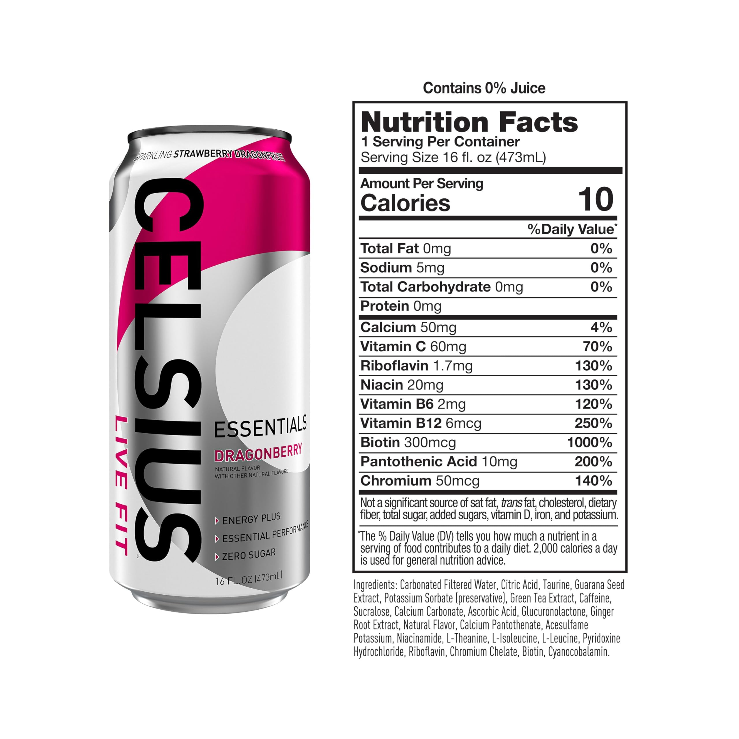 CELSIUS close-up of can surface and bubbles highlighting refreshing fizz