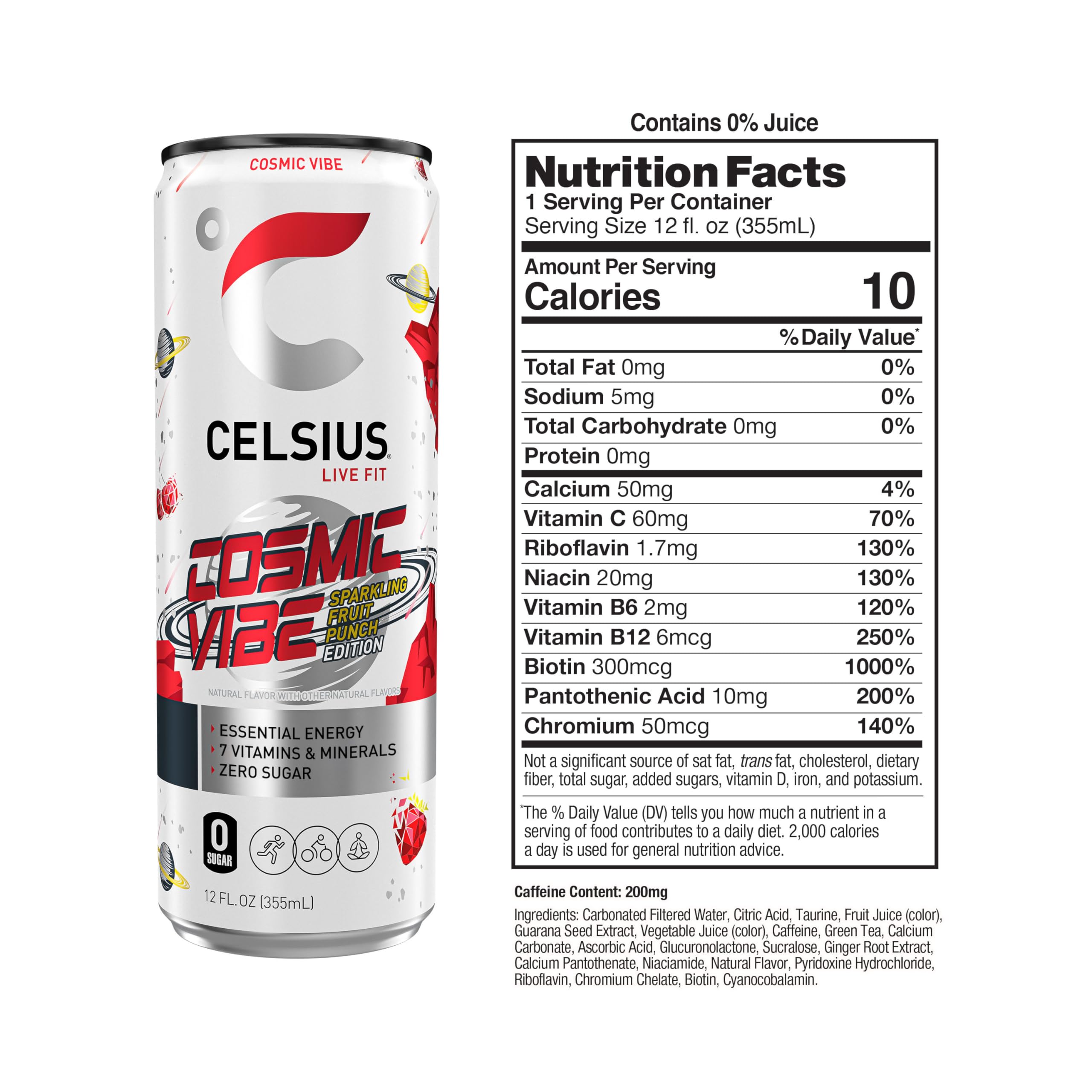 CELSIUS 12-pack boxed packaging displaying convenience and multipack value