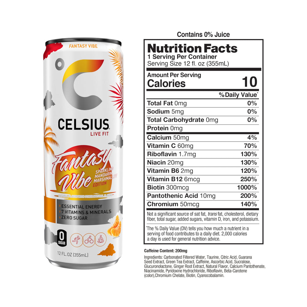 CELSIUS poured into a glass with bubbles illustrating sparkling texture and refreshing energy