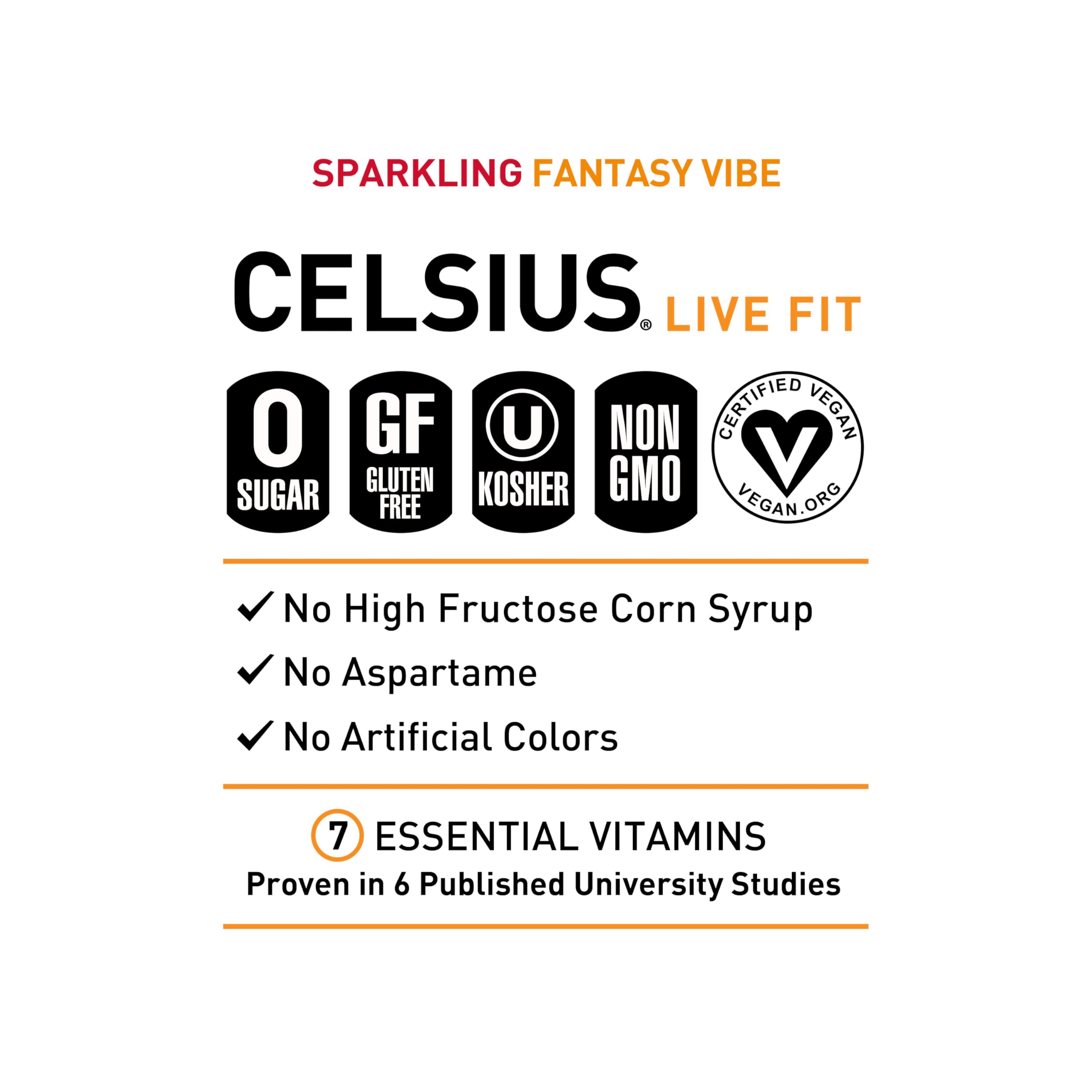 CELSIUS can held in hand to show scale and portable convenience for workouts or travel