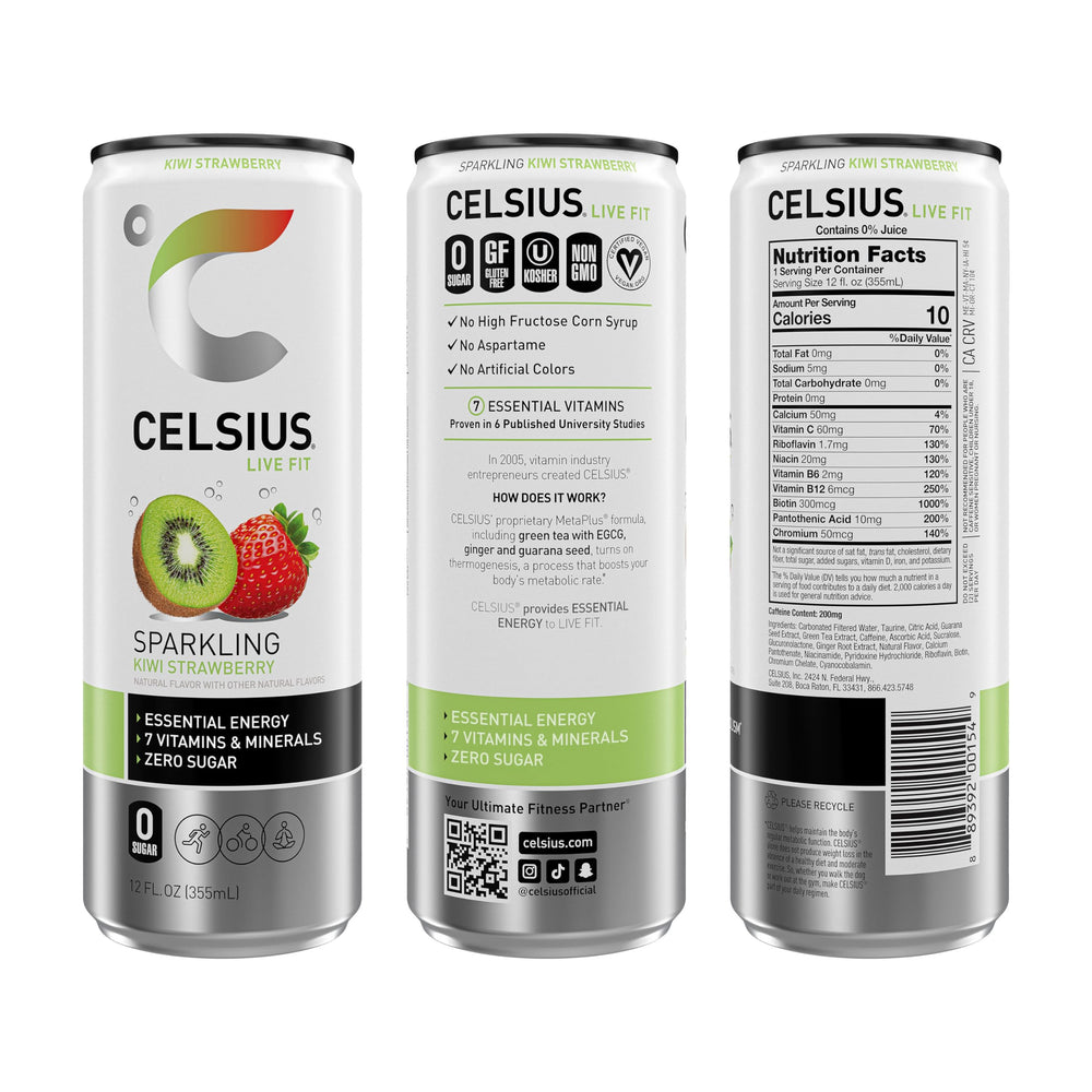 CELSIUS close-up bubbles and texture showcasing refreshing carbonation benefit