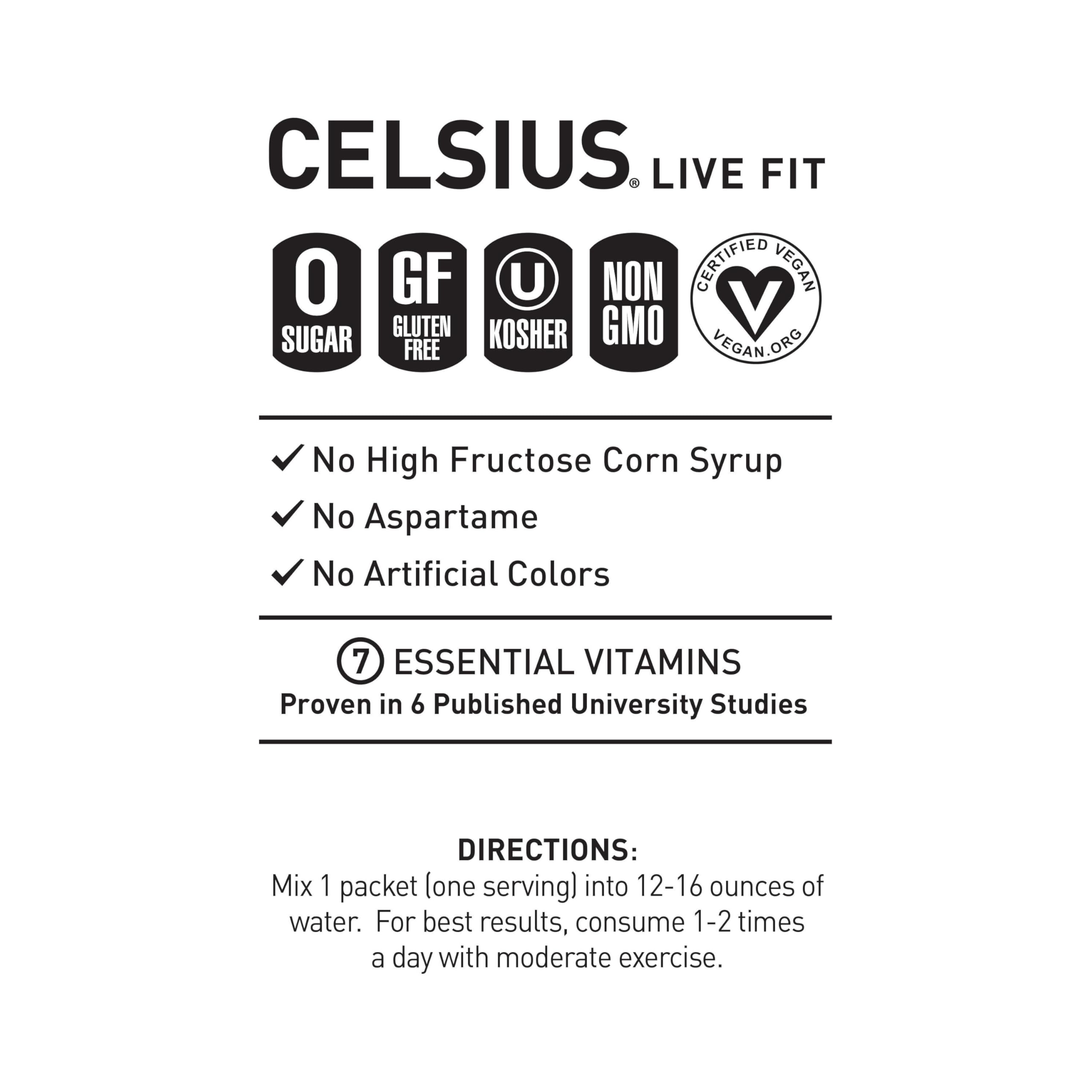 CELSIUS mixed drink in bottle showing portable hydration and energy