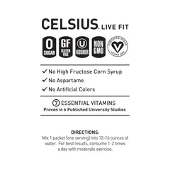 CELSIUS mixed drink in bottle showing portable hydration and energy