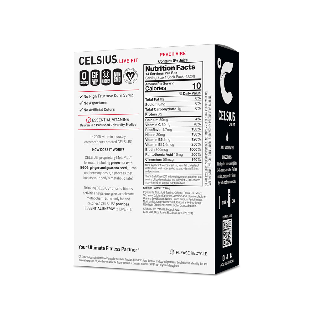 CELSIUS single stick close-up highlighting easy on-the-go convenience