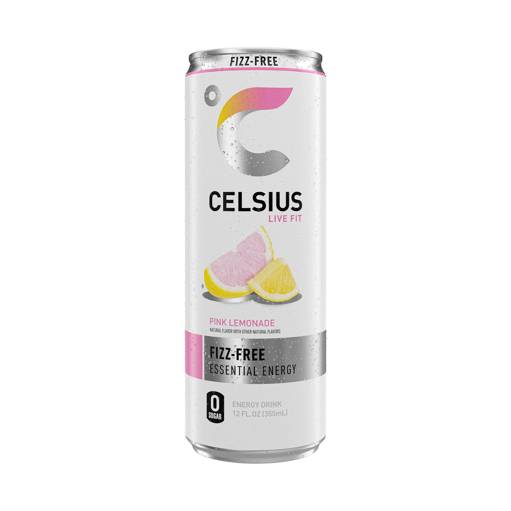 CELSIUS ingredient label closeup showing MetaPlus blend and no-sugar claim