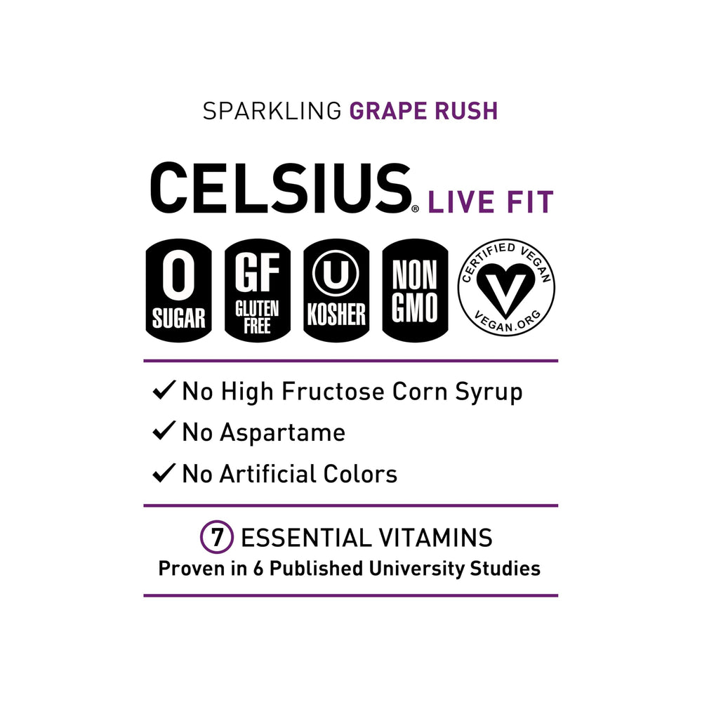 CELSIUS can beside gym gear illustrating pre-workout convenience and energy