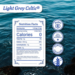 Celtic Sea Salt in a bowl with spoon for easy kitchen access