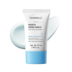 CENTELLIAN 24 front packaging showing SPF50+ protection and compact tube benefit