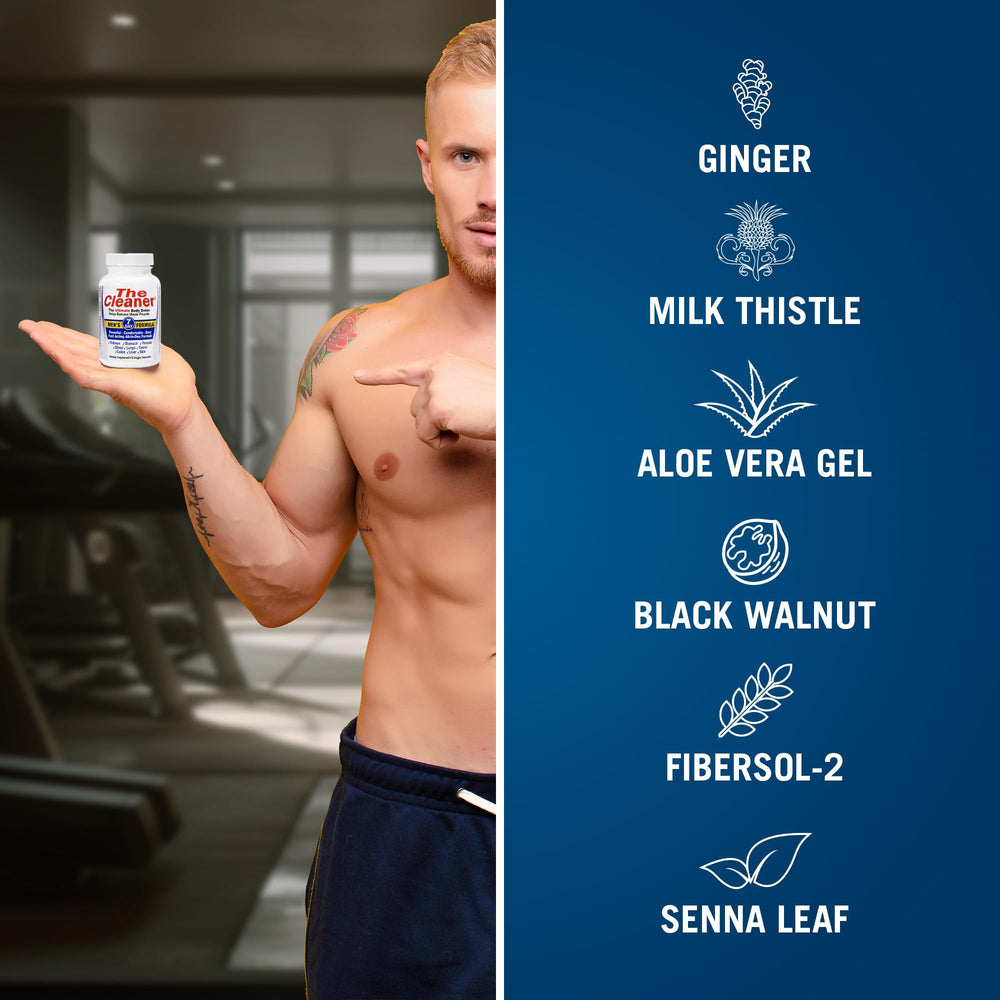 Century Systems The Cleaner vegetarian capsules close-up highlighting easy-to-swallow texture