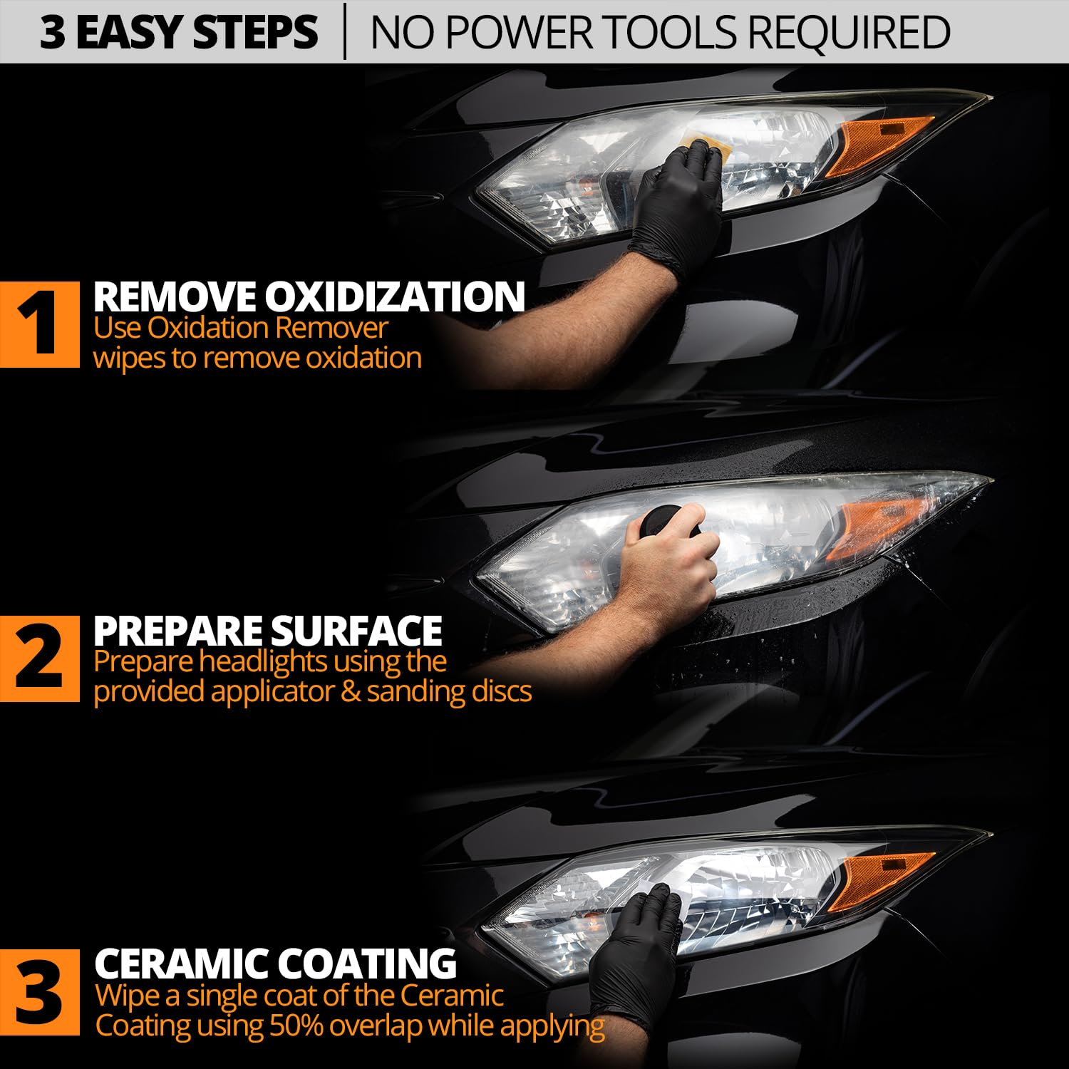 CERAKOTE ceramic coating wipe application detail showing smooth finish