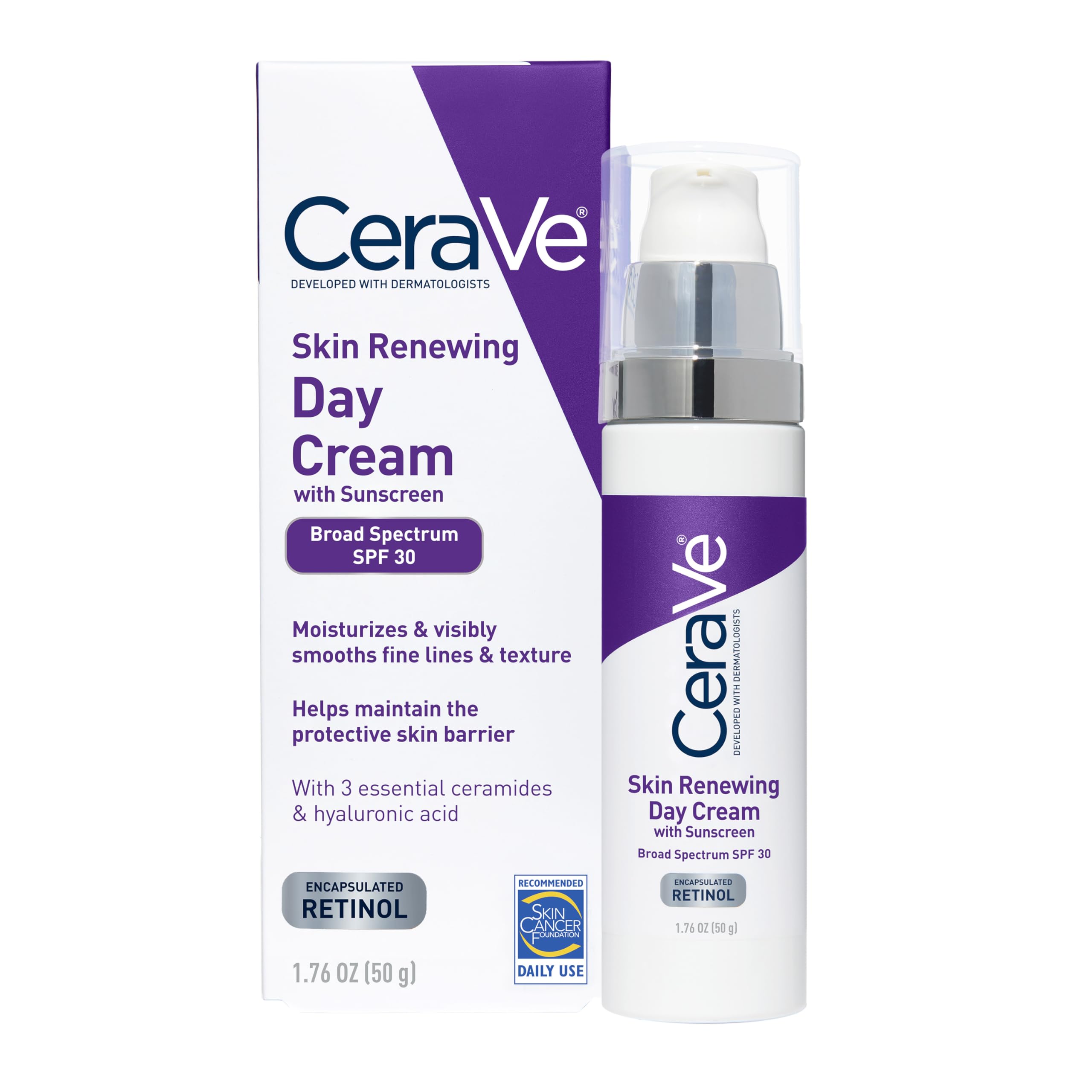 CeraVe Day Cream front packaging showing SPF 30 protection benefit