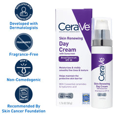 CeraVe Day Cream ingredient label highlighting ceramides and retinol