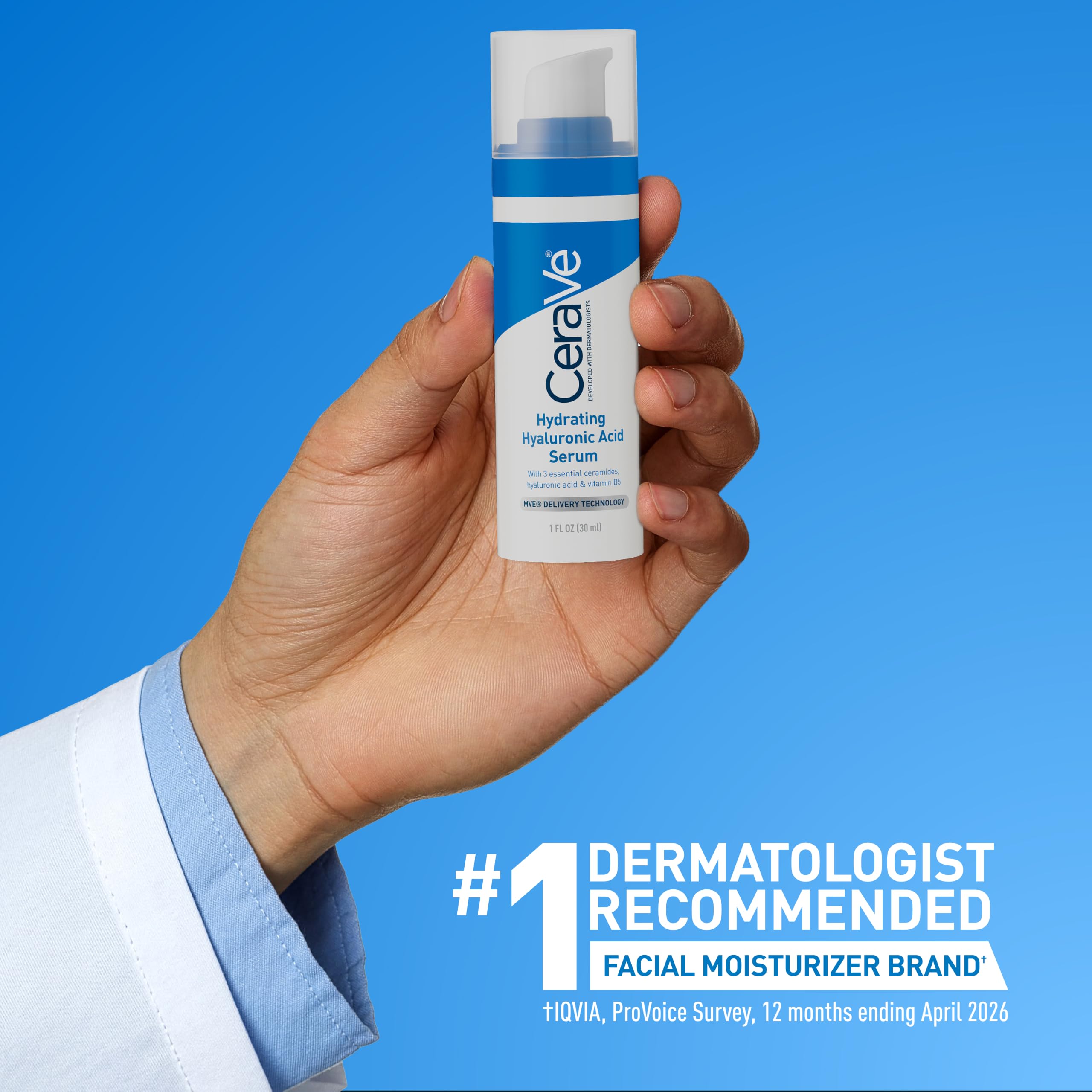 CeraVe serum beside moisturizer illustrating layering for longer hydration