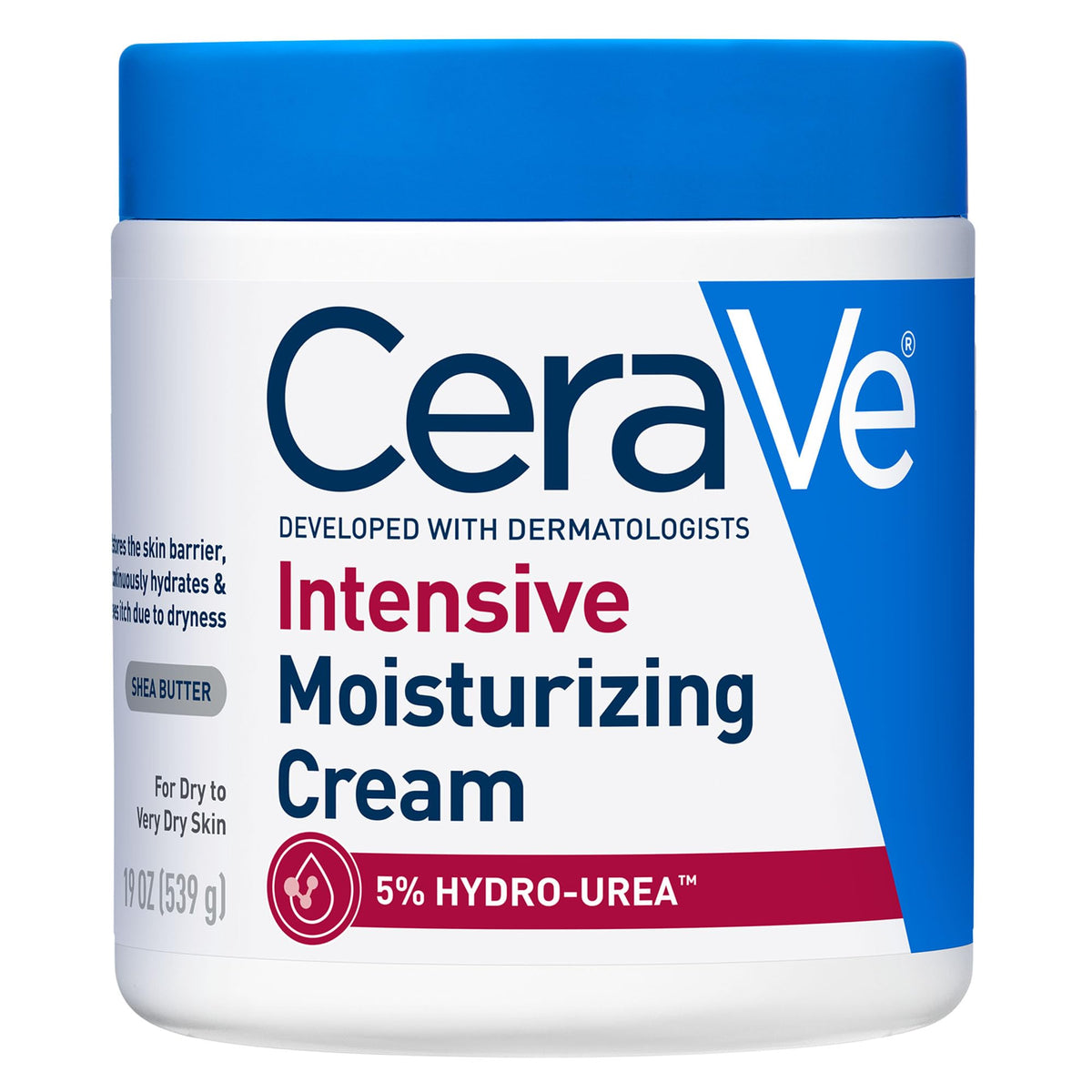 CeraVe tub front view showing packaging and 19 oz size, helpful for identification