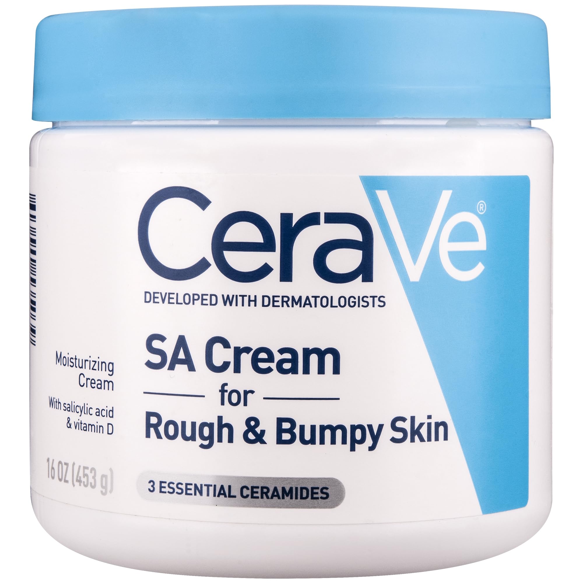 CeraVe front tub showing product packaging and clear benefit
