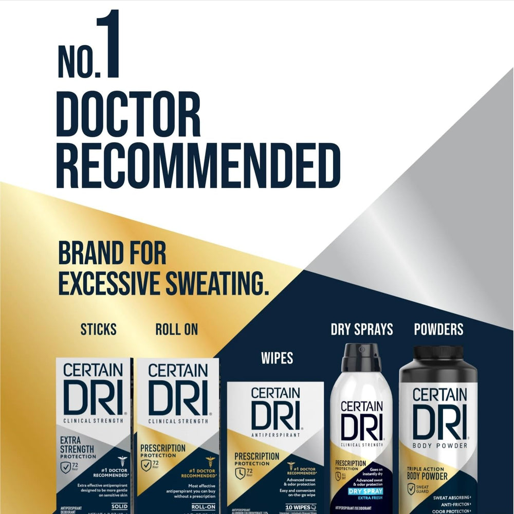 Certain Dri three-pack arrangement showing supply and ongoing protection benefit