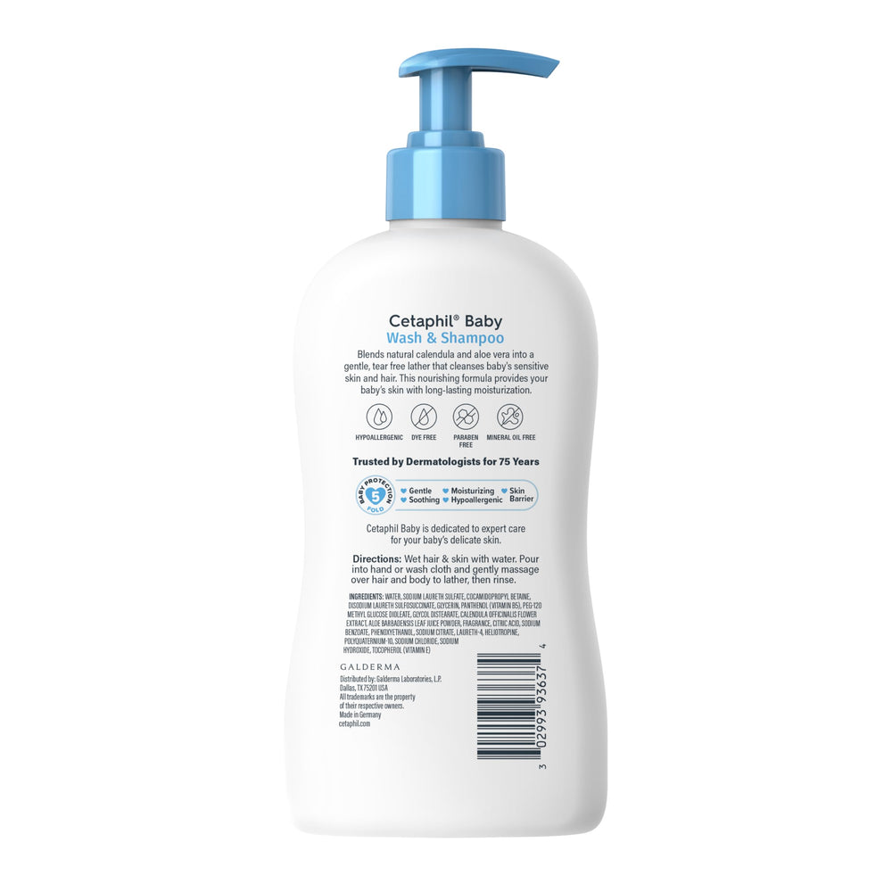 Cetaphil calendula ingredient detail showing soothing plant benefit