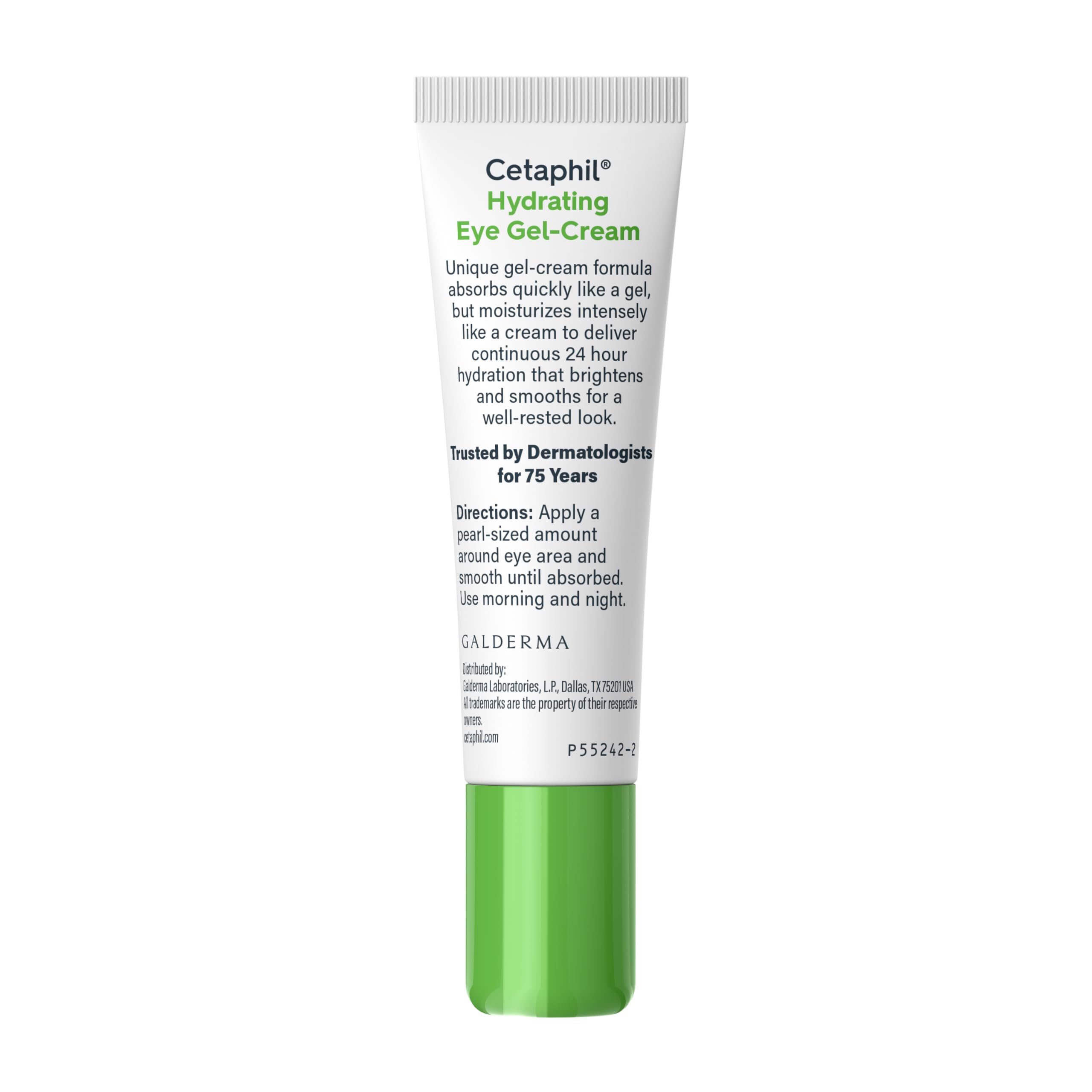 Model applying Cetaphil under-eye to show gentle, non-irritating use