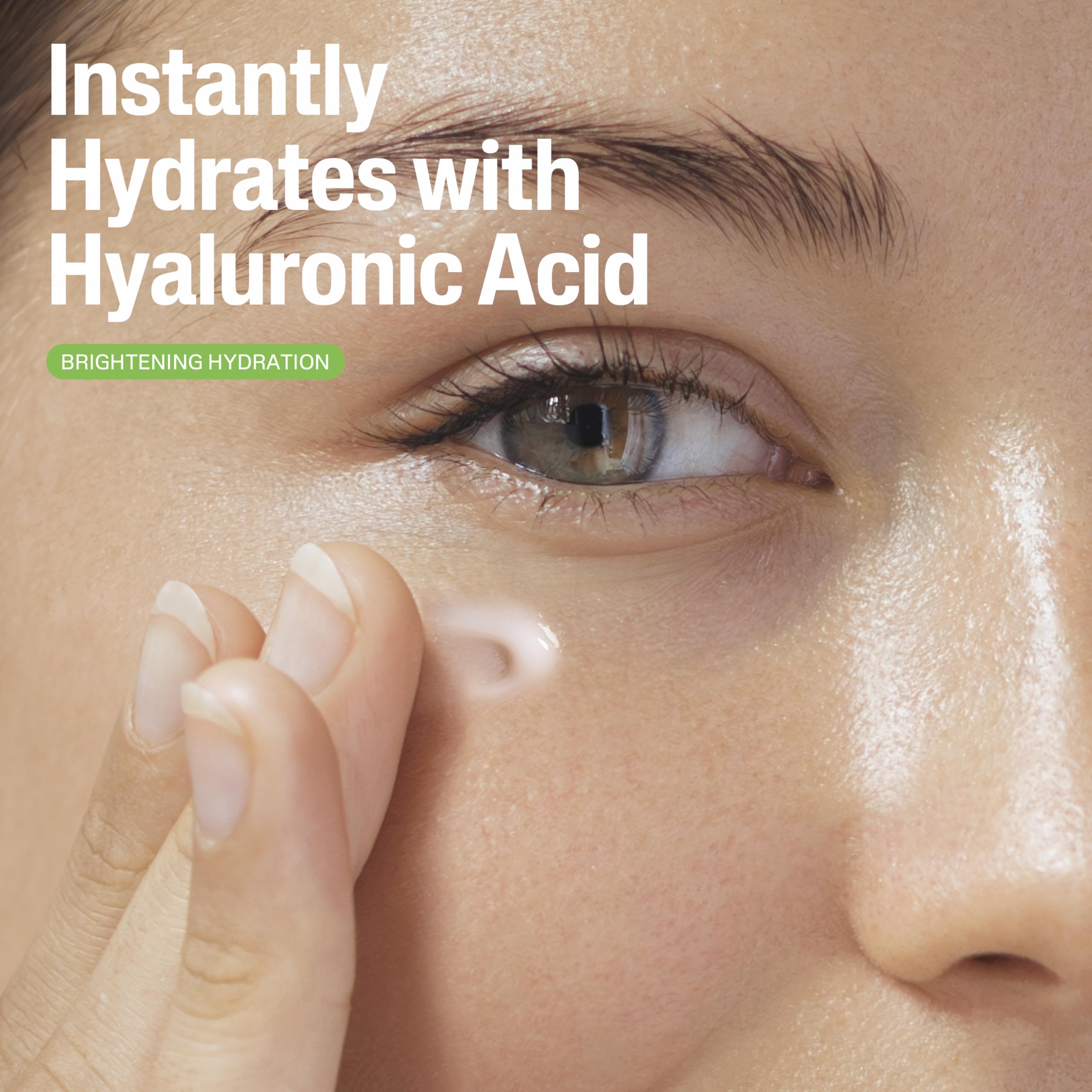 Cetaphil dispensed onto fingertip demonstrating easy application and hydration